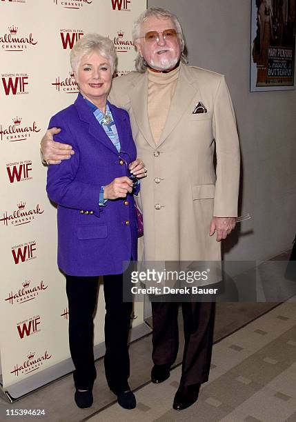 Shirley Jones and Marty Ingels during Women in Film and Hallmark Channel Honor Dr. Maya Angelou at Academy of Motion Picture Arts and Sciences in...