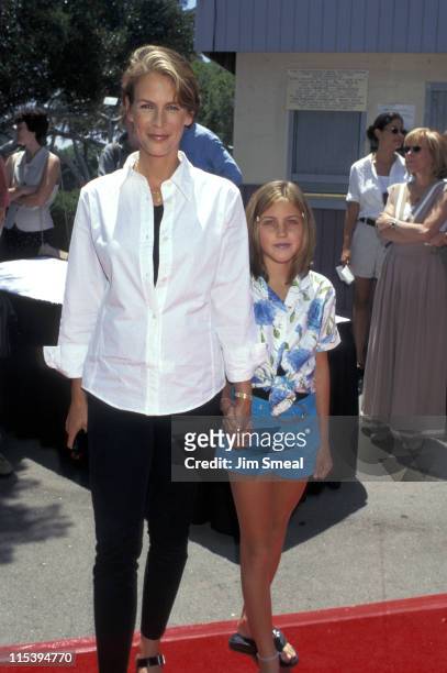 Jamie Lee Curtis and daughter Annie Guest during Premiere of "House Arrest" at Veteran Wadsworth Theater in Westwood, California, United States.