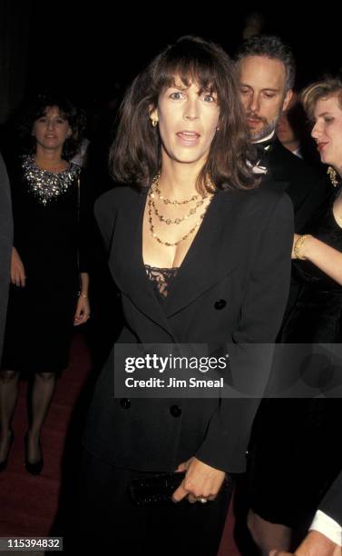 Jamie Lee Curtis and Christopher Guest during "Dances With Wolves" Los Angeles Premiere at Cineplex Odeon Cinema in Los Angeles, California, United...