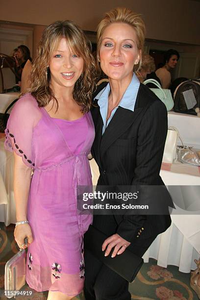 Ashley Peldon and Andrea Parker during 3rd Annual "Hollywood Bag Ladies" Lupus Luncheon at Beverly Hills Hotel in Beverly Hills, California, United...