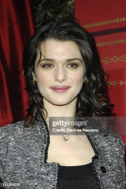 Rachel Weisz during Rachel Weisz Hosts the Cartier Red Bow Unveiling to Kick Off the Holiday Season at Cartier Mansion in New York City, New York,...