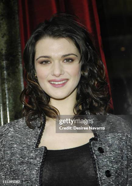 Rachel Weisz during Rachel Weisz Hosts the Cartier Red Bow Unveiling to Kick Off the Holiday Season at Cartier Mansion in New York City, New York,...