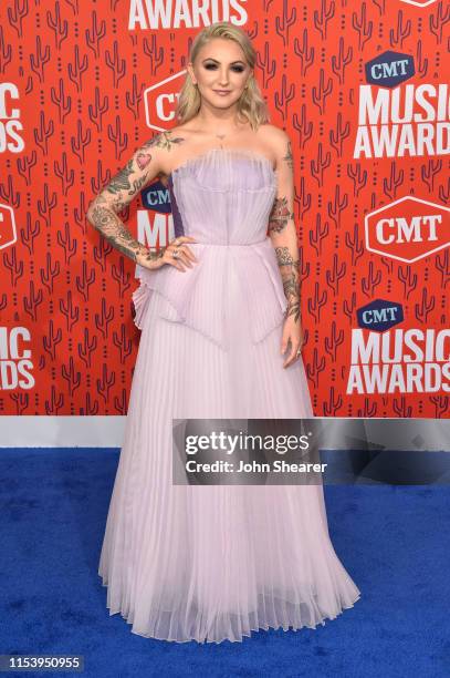 Julia Michaels attends the 2019 CMT Music Awards at Bridgestone Arena on June 05, 2019 in Nashville, Tennessee.