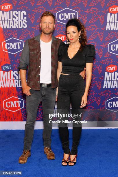 Dierks Bentley and Cassidy Black attend the 2019 CMT Music Award at Bridgestone Arena on June 05, 2019 in Nashville, Tennessee.