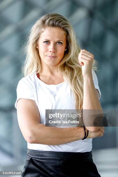 Photo shooting with MMA World Champion Julia Dorny on May 4, 2019 in Berlin, Germany.