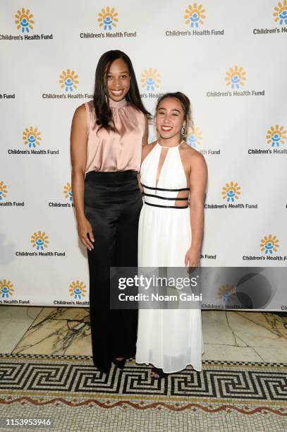 Allyson Felix and Katelyn Ohashi attend the Children's Health Fund Annual Benefit 2019 on June 05, 2019 in New York City.