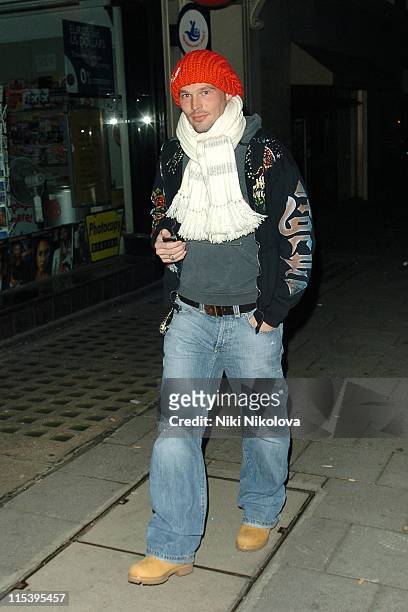 Freddie Ljungberg *Exclusive Coverage* during Freddie Ljungberg Sighting at Mayfair in London - November 19, 2005 at Mayfair in London, Great Britain.
