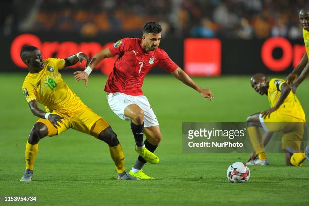 Mahmoud trezeguet of Egypt during the 2019 Africa Cup of Nations Group A match between Egypt and Zimbabwe at Cairo International Stadium on June 21,...