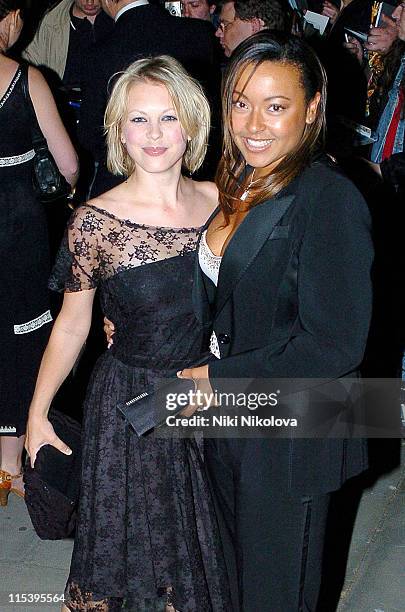Kelly Adams and Jaye Jacobs during "Batman Begins" London Premiere - After Party at Old Bailey in London, Great Britain.