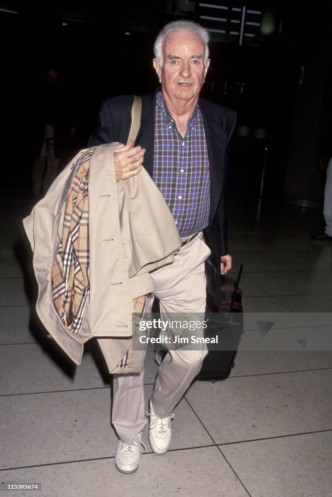 Captain Kangaroo, Bob Keeshan during Bob Keeshan Arriving At LAX From