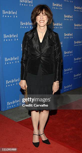 Nora Ephron during "Bewitched" New York City Premiere - Arrivals at Ziegfield Theater in New York City, New York, United States.