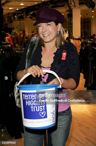 Penny Smith during Celebrity Shopping Evening at Topshop in Aid of The Terrence Higgins Trust - December 1, 2005 at Topshop Oxford Street in London,...