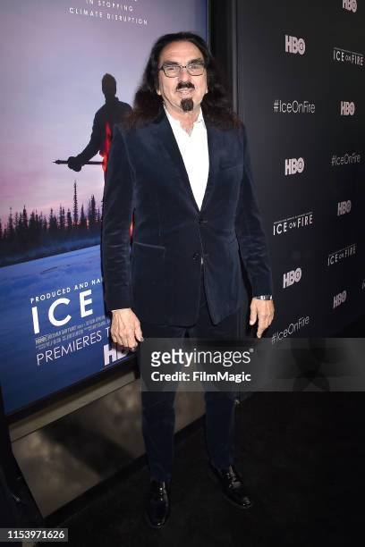 George DiCaprio attends the Los Angeles premiere of "Ice on Fire" from HBO on June 05, 2019 in Los Angeles, California.