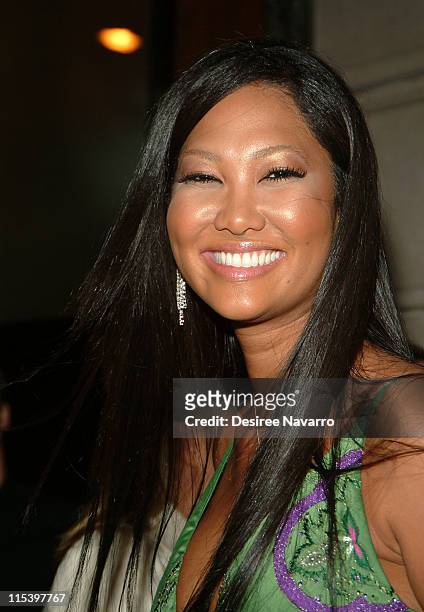 Kimora Lee Simmons during Auction at Cartier Mansion To Celebrate "4inches" Book and Jimmy Choo Shoes to Benefit The Elton John Aids Foundation at...