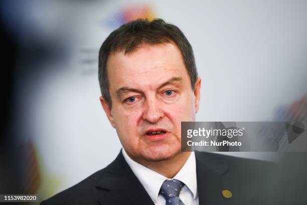 Minister of Foreign Affairs of Serbia, Ivica Dacic during Western Balkans Summit at the Poznan International Fair in Poznan, Poland on 4 July, 2019.