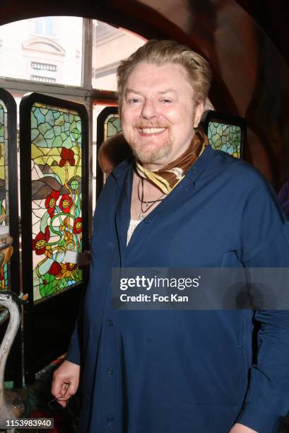 Josephus Thimister attends "Meme Si le Soleil Se Cache" Anne of Bourbon-Two Siciles book signing at Maxims" on June 5, 2019 in Paris, France.