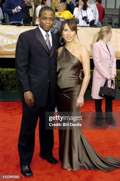 Dule Hill and wife Nicole Lyn during The 10th Annual Screen Actors Guild Awards - Arrivals at The Shrine Auditorium in Los Angeles, California,...