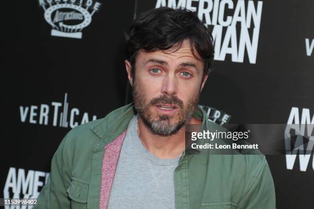 Casey Affleck attends Premiere Of Roadside Attraction's "American Woman" at ArcLight Hollywood on June 05, 2019 in Hollywood, California.