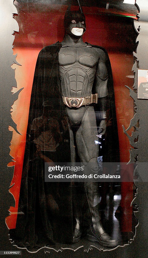 The Batman costume worn by Christian Bale in the 