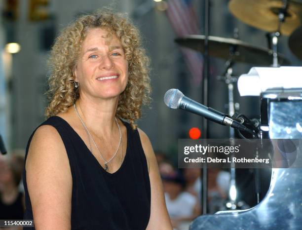 Carole King during The "Today" Show's 2003 Summer Concert Series - Carole King at Rockefeller Plaza in New York City, New York, United States.