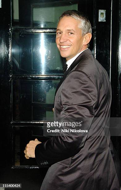 Gary Lineker during FWA Tribute Dinner Awards - Arrivals - January 15, 2006 at Savoy Hotel in London, Great Britain.