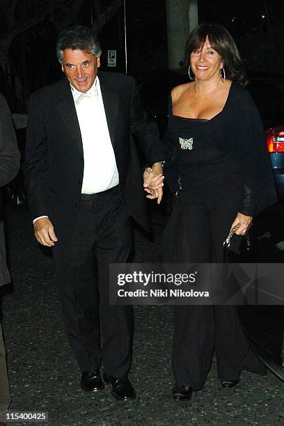 David Dean and Guest during FWA Tribute Dinner Awards - Arrivals - January 15, 2006 at Savoy Hotel in London, Great Britain.