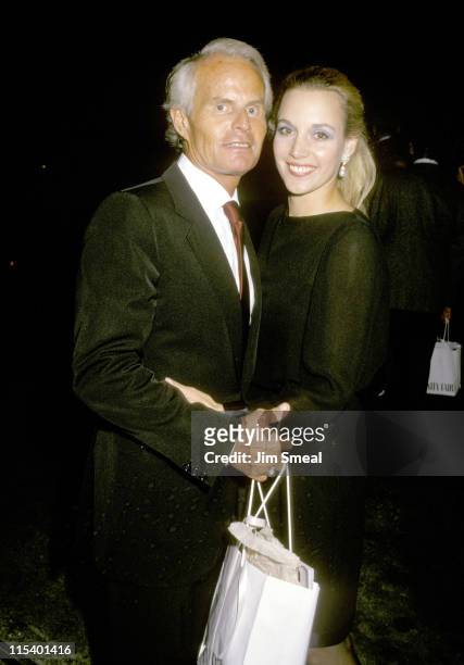 Richard Zanuck and wife Lili during Vanity Fair Magazine Party at Spago's in West Hollywood, California, United States.