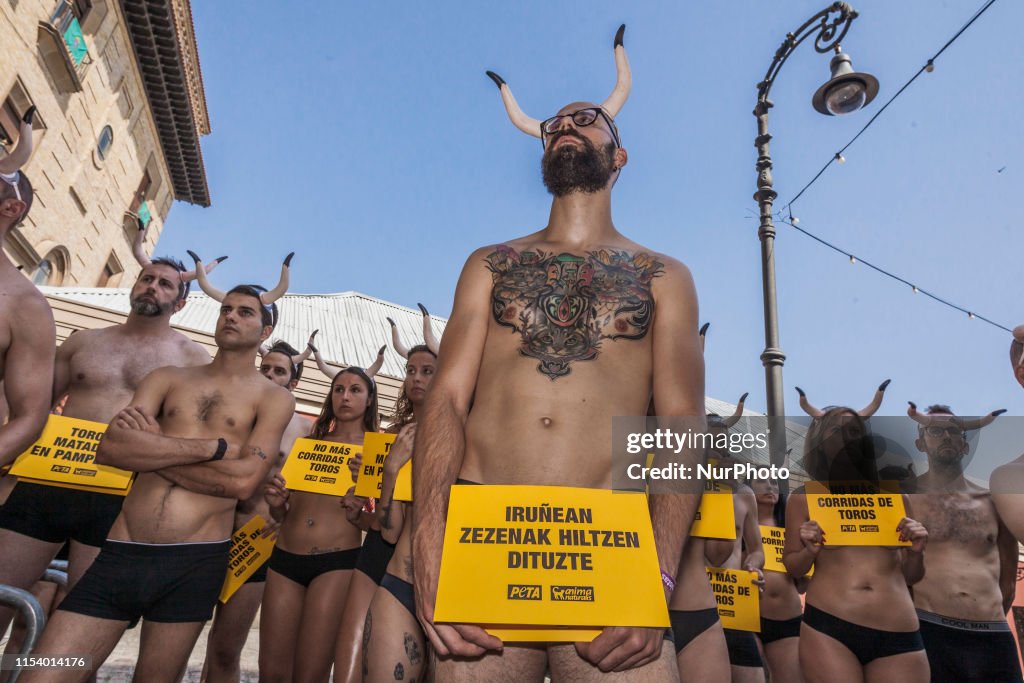 Animal Rights Protest In Pamplona