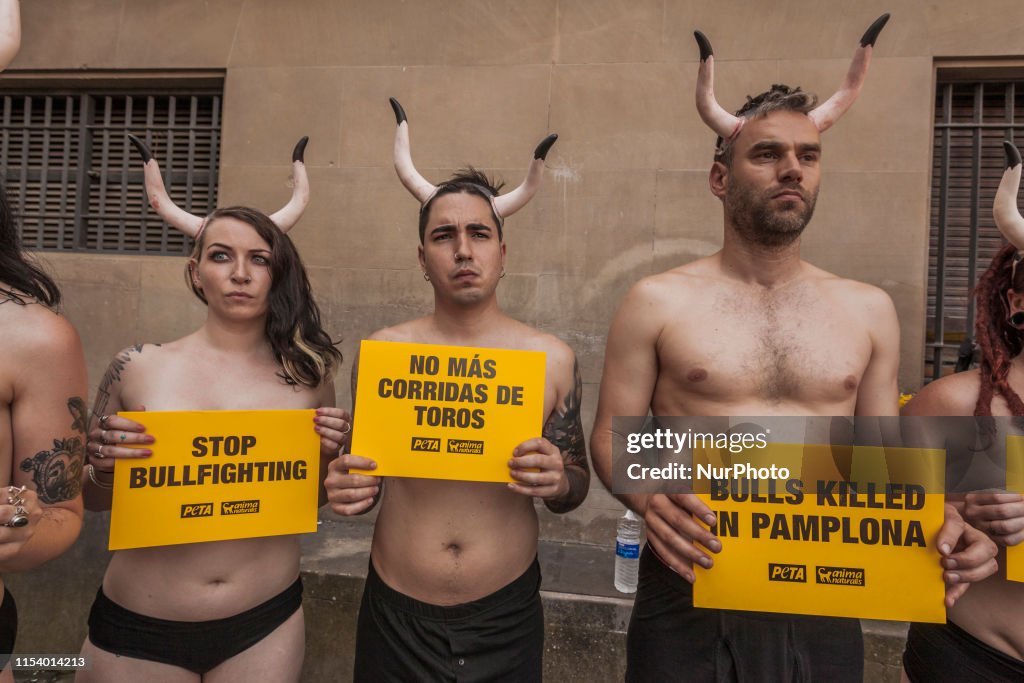 Animal Rights Protest In Pamplona