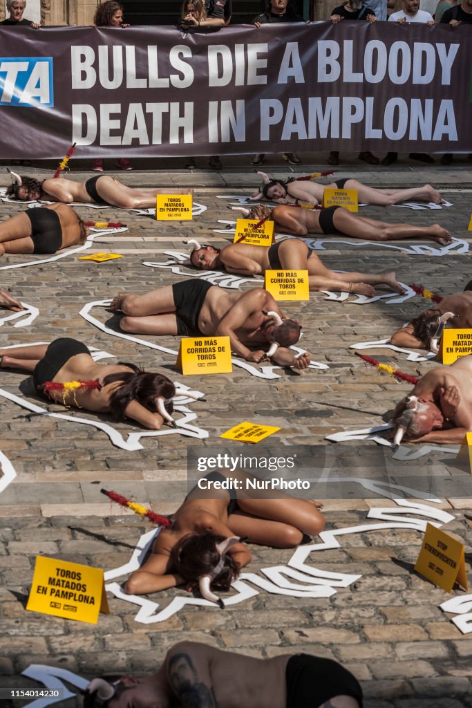 Animal Rights Protest In Pamplona