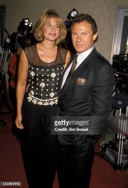 Lorraine Bracco and Harvey Keitel during "Goodfellas" Los Angeles Premiere at Mann's Bruin Theater in Westwood, California, United States.