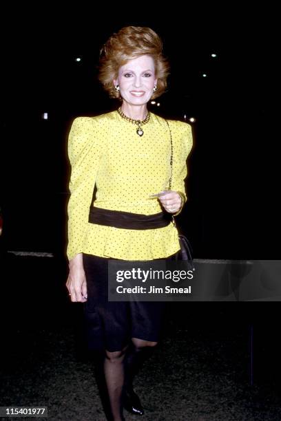 Tova Borgnine during Private Party Hosted by Warren Beatty - November 11, 1987 at Bistro's Garden in Beverly Hills, California, United States.