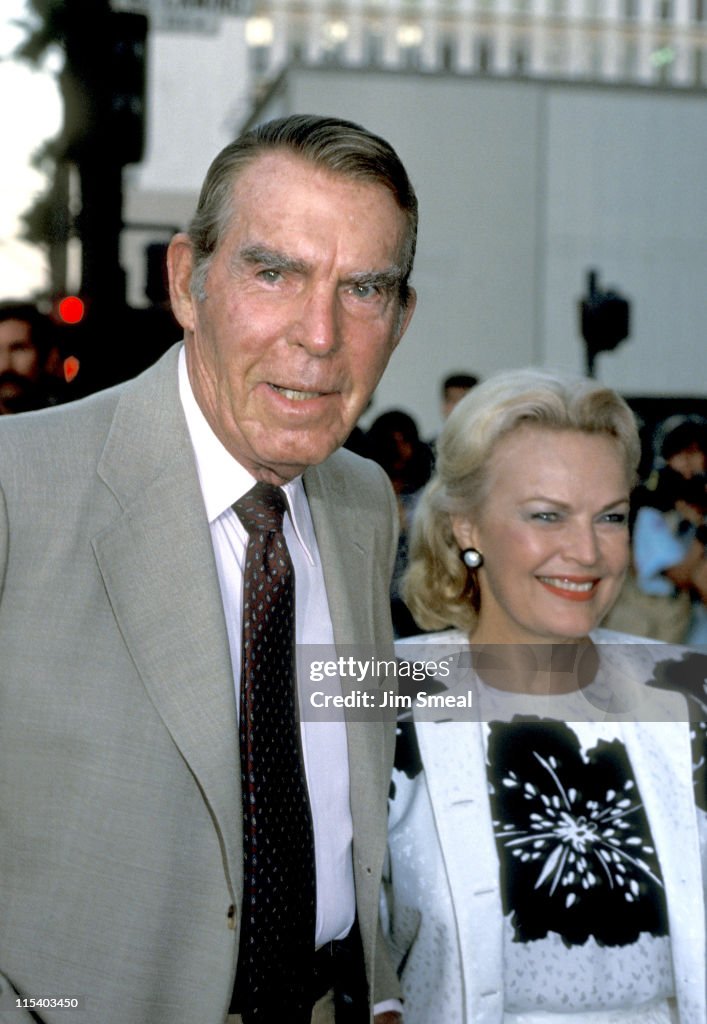 Fred MacMurray and June Haver at a Store Opening - Circa 1985