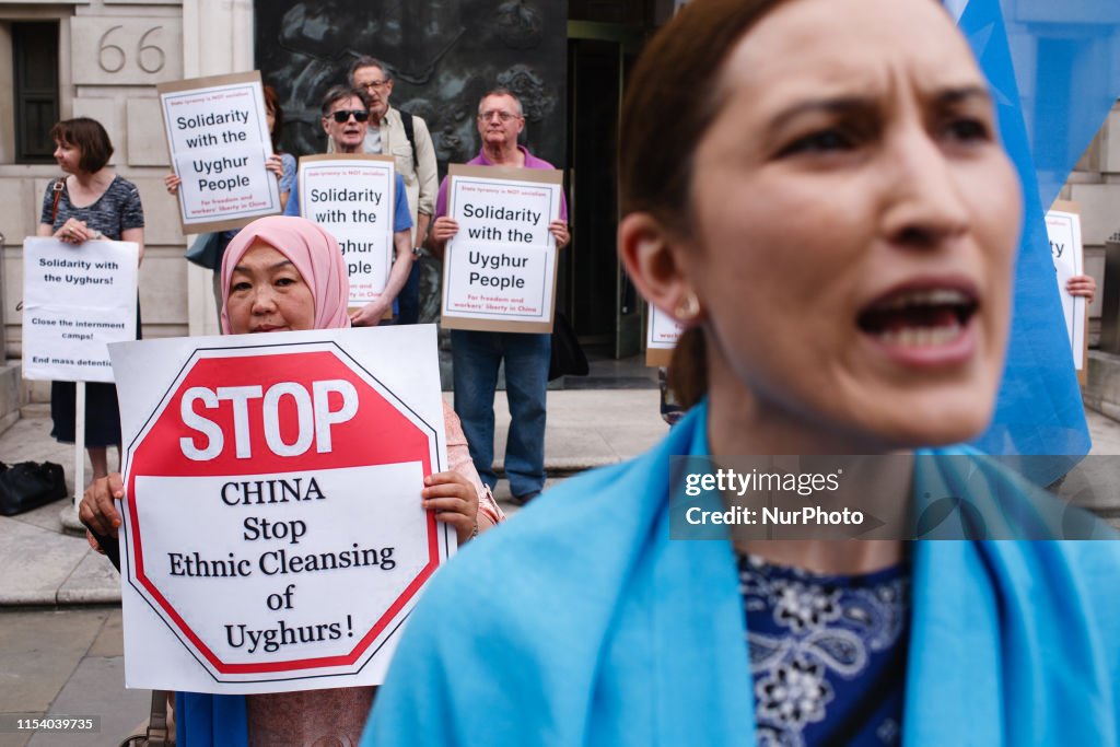 Uighurs Commemorate 10th Anniversary Of 2009 Urumqui Riots In London