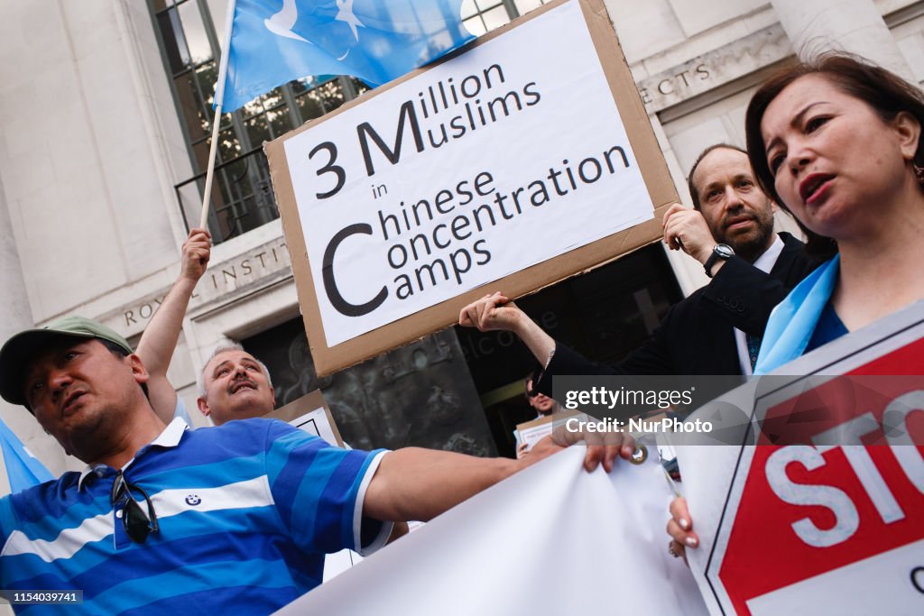 Uighurs Commemorate 10th Anniversary Of 2009 Urumqui Riots In London