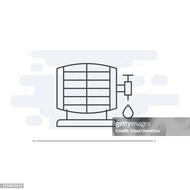 beer barrel - whiskey barrel stock illustrations