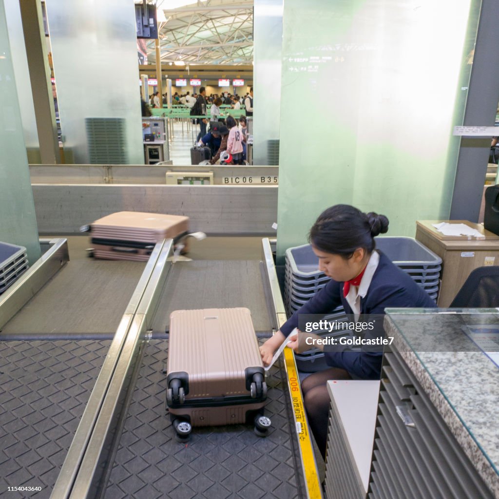 Bagageafhandeling op Incheon International Airport
