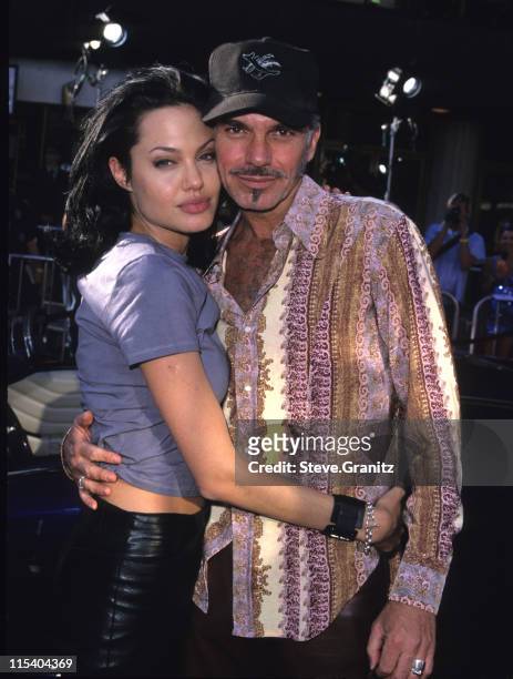 Angelina Jolie and Billy Bob Thornton during "Gone in 60 Seconds" Los Angeles Premiere at National Theater in Westwood, California, United States.
