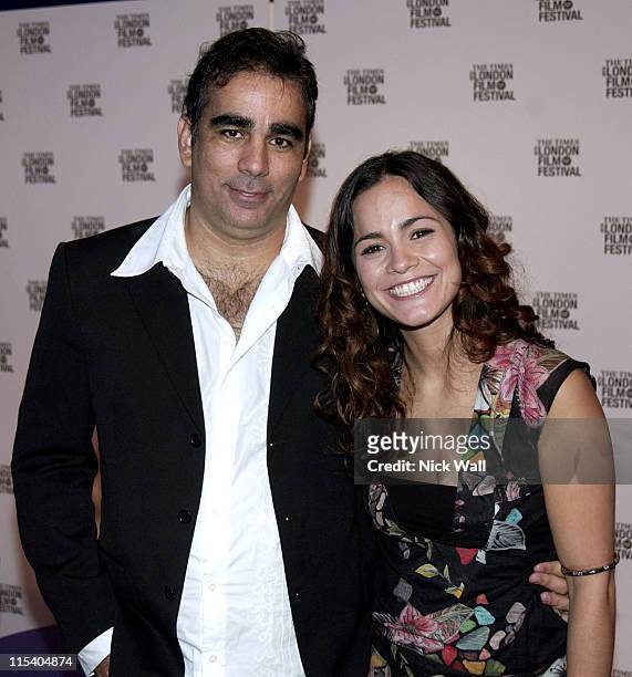 Sergio Machado and Alice Braga during The Times BFI London Film Festival 2005 - "Lower City" at Odeon West End in London, Great Britain.