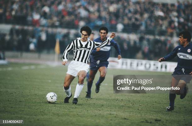 Italian professional footballer Gabriele Pin, midfielder with Juventus FC, pictured in action during the Serie A match between Juventus and...