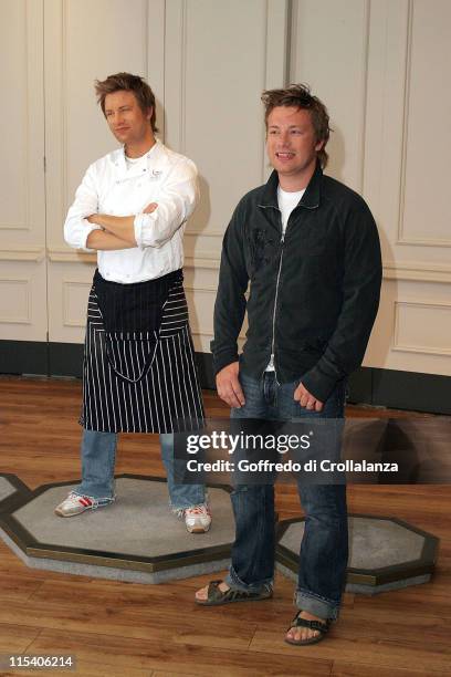 Jamie Oliver during Jamie Oliver Unveils His Waxwork at Madame Tussauds in London at Madame Tussauds in London, Great Britain.