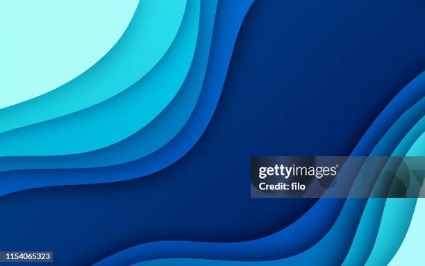 ilustraciones, imágenes clip art, dibujos animados e iconos de stock de fondo abstracto gradiente de profundidad azul - compuesto digital
