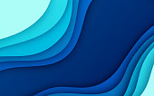 Blue Depth Gradient Abstract Background