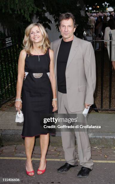 Michael Brandon and Glynis Barber during David Frost Summer Party - July 5, 2006 at Carlyle Square in London, Great Britain.