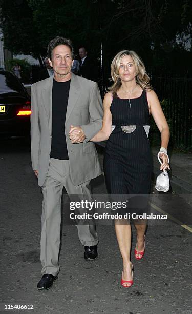 Michael Brandon and Glynis Barber during David Frost Summer Party - July 5, 2006 at Carlyle Square in London, Great Britain.