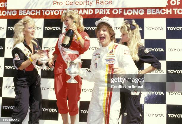 Jason Bateman during 1987 Toyota Pro-Celebrity Grand Prix Classic at Long Beach Raceway in Long Beach, California, United States.