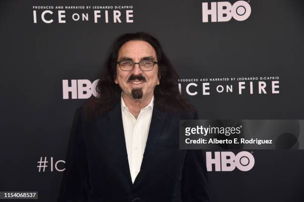 George DiCaprio attends the L.A. Premiere of HBO's "Ice On Fire" at LACMA on June 05, 2019 in Los Angeles, California.