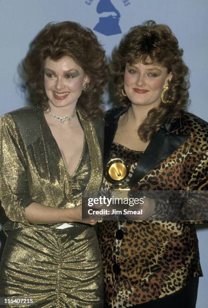 Naomi Judd and Wynonna Judd during The 28th Annual GRAMMY Awards at Shrine Auditorium in Los Angeles, California, United States.