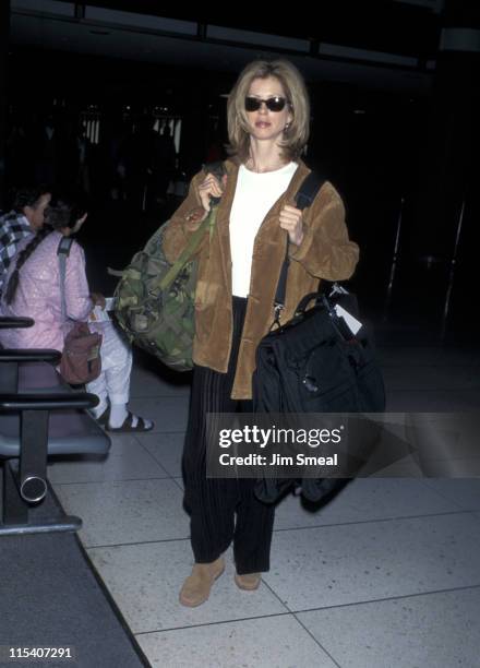 Julianne Phillips during Julianne Phillips Departs from LAX for New York City - April 9, 1995 at Los Angeles International Airport in Los Angeles,...
