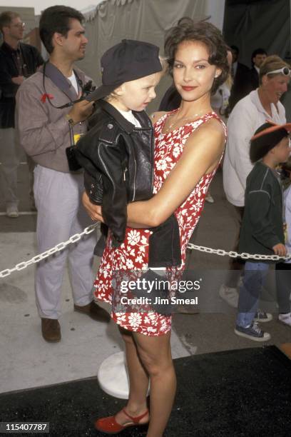 Ashley Judd and Nephew Elijah Kelley during Nickelodeon's 10th Annual Kids Choice Awards at Olympic Auditorium in Los Angeles, California, United...